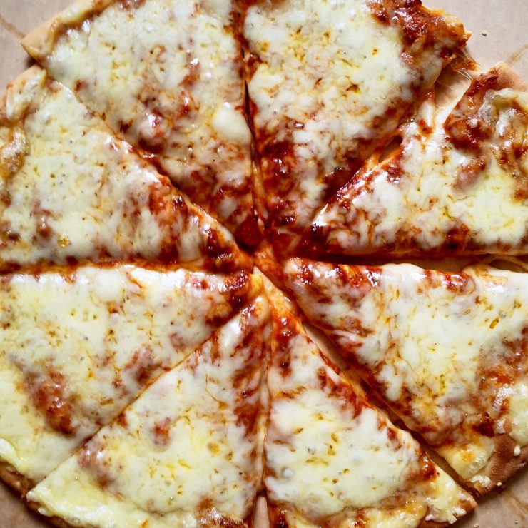 Processed with VSCOcam with s3 preset Cheese Pizza with melted mozzarella